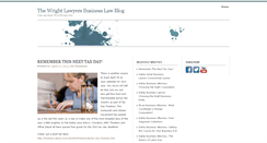 Desktop Screenshot of businesslawblog.thewrightlawyers.com